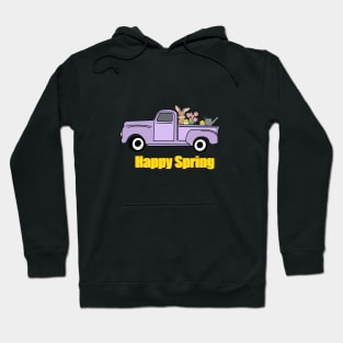 Spring flowers truck Hoodie